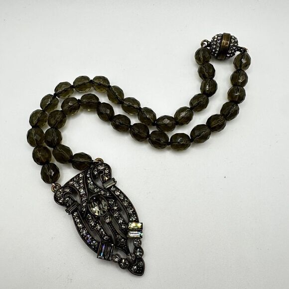 Heidi Daus Iris Swarovski Crystal, Art Deco style necklace! - Picture 13 of 14